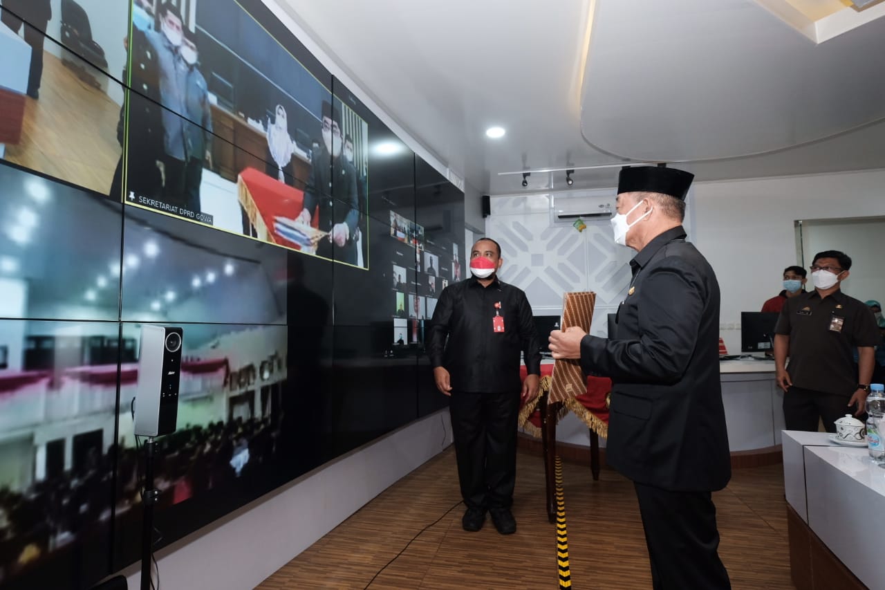 Pemkab Gowa Serahkan Ranperda APBD Perubahan Tahun Anggaran 2021 ke DPRD